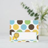 Schrijfbare kaart Oerwoud King Lion Safari Zoo (Staand voorkant)