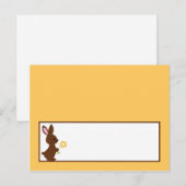 Schrijfbare kaart voor bosvrienden Bunny (Voorkant / Achterkant)