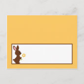 Schrijfbare kaart voor bosvrienden Bunny (Voorkant)