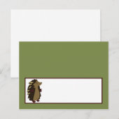 Schrijfbare plaats kaart betoverde holle bos hout (Voorkant / Achterkant)