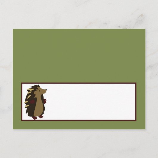 Schrijfbare plaats kaart betoverde holle bos hout (Voorkant)