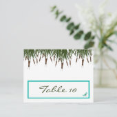 Schrijfbare plaats kaart Cattail/Dragonfly in kleu (Staand voorkant)