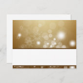 Schrijfbare Plaats Kaart Kerst Koper Blur (Voorkant / Achterkant)