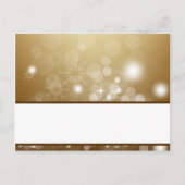 Schrijfbare Plaats Kaart Kerst Koper Blur (Voorkant)