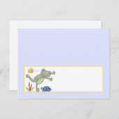 Schrijfbare plaats kaart Leap Frog Turtle Bee Drag (Voorkant / Achterkant)