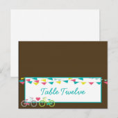 Schrijfbare plaats kaart liefhebbers fiets carnava (Voorkant / Achterkant)