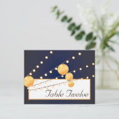 Schrijfbare Plaats Kaart Papieren Lantaarns op Bla (Staand voorkant)