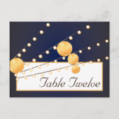 Schrijfbare Plaats Kaart Papieren Lantaarns op Bla (Voorkant)