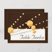 Schrijfbare Plaats Kaart Papieren Lantaarns op Bro (Voorkant / Achterkant)