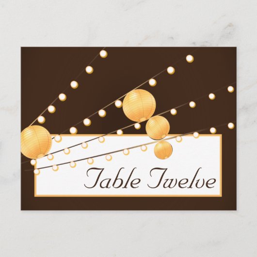 Schrijfbare Plaats Kaart Papieren Lantaarns op Bro (Voorkant)