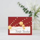 Schrijfbare Plaats Kaart Papieren Lantaarns op Roo (Staand voorkant)