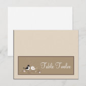 Schrijfbare Plaats Kaart Trouwvogels Bruid Bruideg (Voorkant / Achterkant)