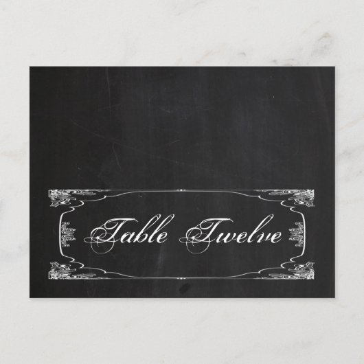 Schrijfbare plaatskaart Matig Chalkboard  Briefkaart (Voorkant)