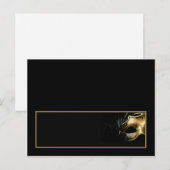 Schrijfbare plaatskaart Mis XV Gold Black Briefkaart (Voorkant / Achterkant)