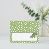 Schrijfbare plaatskaart Safari Oerwoud Alligator Briefkaart (Staand voorkant)