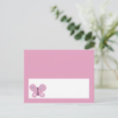 Schrijfbare plaatskaart Suiker plum Butterfly Briefkaart (Staand voorkant)