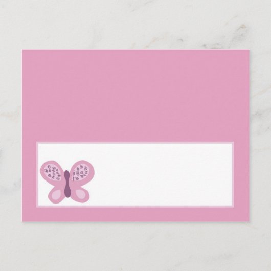 Schrijfbare plaatskaart Suiker plum Butterfly Briefkaart (Voorkant)