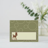 Schrijfbare plaatskaart voor rest van het dier - k briefkaart (Staand voorkant)