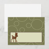 Schrijfbare plaatskaart voor rest van het dier - k briefkaart (Voorkant / Achterkant)