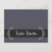 Schrijfbare Plaatskaart Zwart Stropdas Affair Grij Briefkaart (Voorkant)