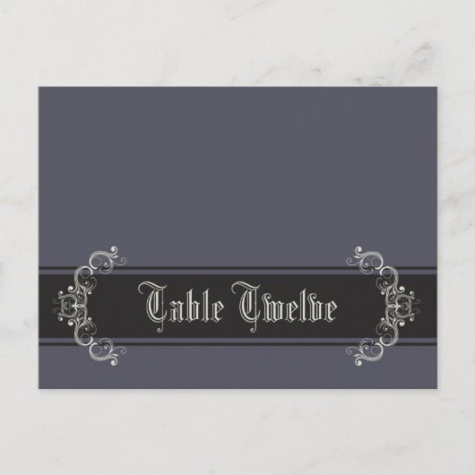 Schrijfbare Plaatskaart Zwart Stropdas Affair Grij Briefkaart (Voorkant)