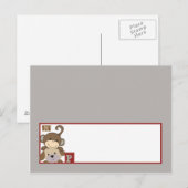 Schrijfbare Place Card Cocalos Buttonnen Briefkaart (Voorkant / Achterkant)