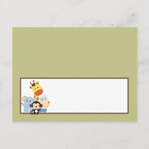Schrijfbare Place Card Oerwoud Play Briefkaart