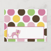 Schrijfbare Place Card Oerwoud Queen Tiger Safari Briefkaart (Voorkant)