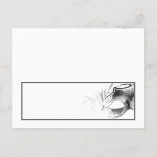 Schrijfbare Place Card Sweet 16 Silver White Party Briefkaart