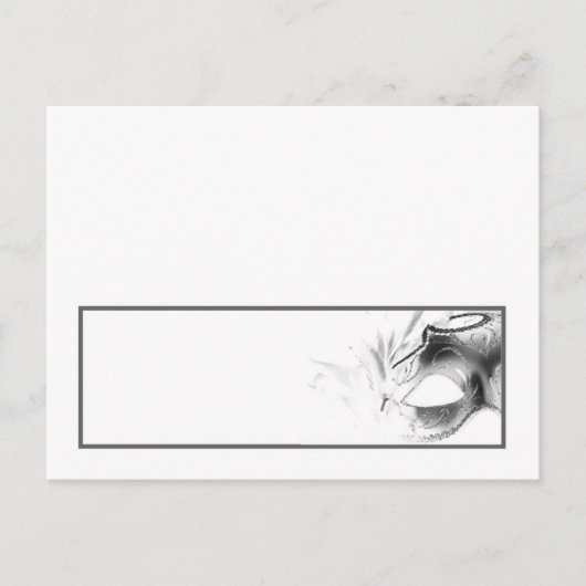 Schrijfbare Place Card Sweet 16 Silver White Party Briefkaart (Voorkant)