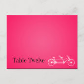 Schrijfbare Place Card Whimsical Hot Pink Double B Briefkaart (Voorkant)