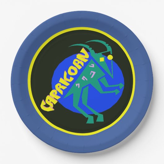 Schrijfbekerkoppen van Capricorn Horoscope voor Zo Papieren Bordje