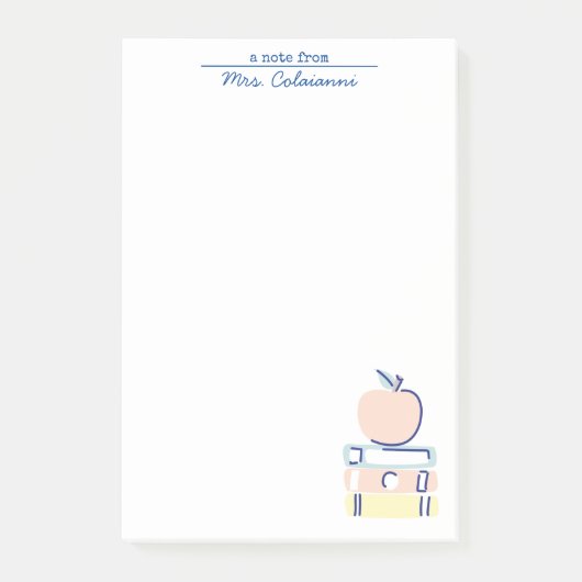 Schrijfblok voor leraren post-it® notes (Voorkant)