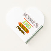 Schrijfblok voor terug naar school notitieboek (Achterkant)