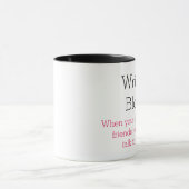 Schrijfblok: wanneer je denkbeeldige vrienden mok (Midden)