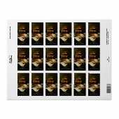 Schrijfbord voor muziek en boeken etiket (Full Sheet)