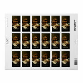 Schrijfbord voor muziek en boeken etiket (Full Sheet)