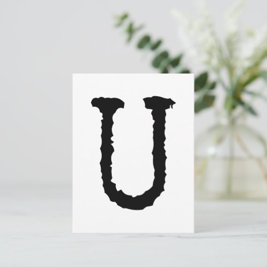 Schrijfbrief U Briefkaart (Staand voorkant)