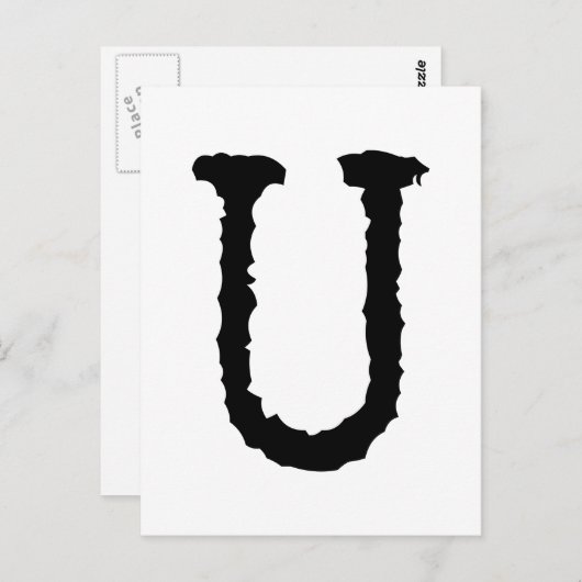 Schrijfbrief U Briefkaart (Voorkant / Achterkant)