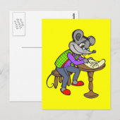 Schrijfbrief voor muis briefkaart (Voorkant / Achterkant)