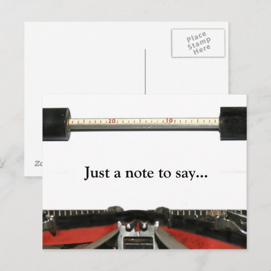 Schrijfbriefje Briefkaart (Voorkant / Achterkant)