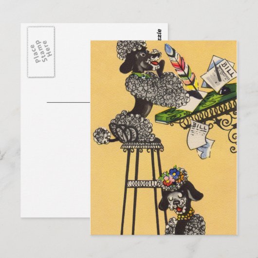 Schrijfbrieven voor spanen briefkaart (Voorkant / Achterkant)