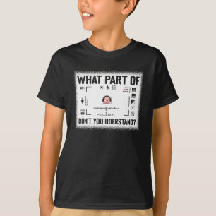 Schrijfcode zodat mijn kat een beter leven kan heb t-shirt