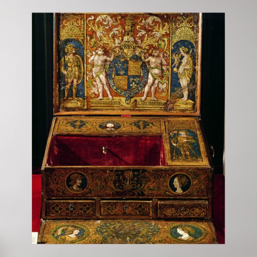 Schrijfdoos of tafelbureau poster (Voorkant)