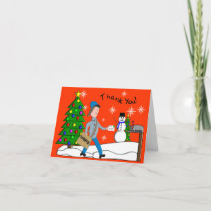 Schrijfdrager "Bedankt"-notities Bedankkaart