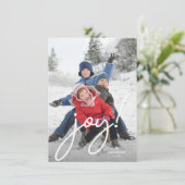 Schrijffoto voor feestelijk kersthandschrift feestdagenkaart (Staand voorkant)