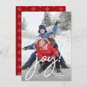 Schrijffoto voor feestelijk kersthandschrift feestdagenkaart (Voorkant / Achterkant)