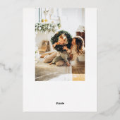 Schrijffoto voor Merry Kerstpenseel Folie Feestdagenkaart (Achterkant)