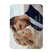 Schrijffotobruiloft bedankt voor de teracotta mode magneet (Verticaal)