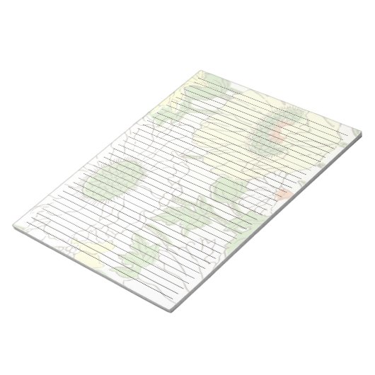 Schrijfgrootte 8,5 x 11-inch college Geleide Gele  Notitieblok (Schuin)